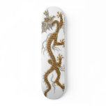 Golden Dragon Of Buddhan Skateboard