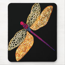 Golden Dragonfly Mousepad