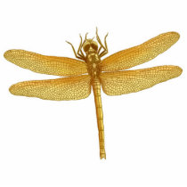 Golden Dragonfly Ornament