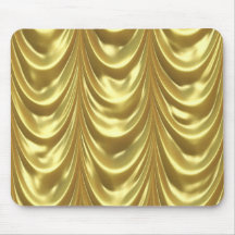 Golden Drapes Mouse Pad