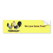 Golden Duckwing Chickens Bumper Stickers