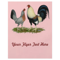 Golden Duckwing Chickens Full Colour Flyer