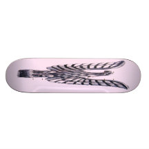 Golden Eagle on Pale Pink, Lilac, Mauve Background Skateboard Decks