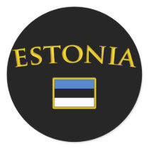 Golden Estonia Sticker
