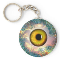 Golden Eye Lucky Charm Key Chain