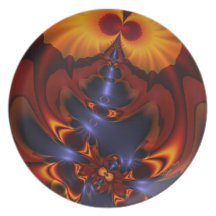 Golden Eyes – Amethyst & Amber Enchantment Party Plates