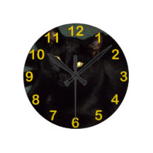 Golden eyes clock