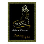 Golden Fashion Stylist Business Card Template