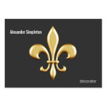 Golden Fleur De Lis Business Card Templates