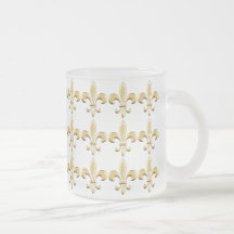 Golden Fleur De Lis Coffee Mug