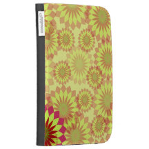 Golden Floral Kindle 3 Cover