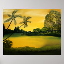 golden florida sky posters