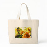 Golden Flowers Tote Bag