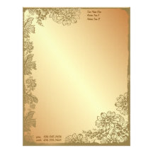 Golden Garden Customized Letterhead
