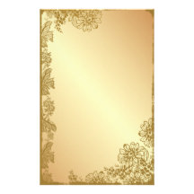 Golden Garden Stationery Design