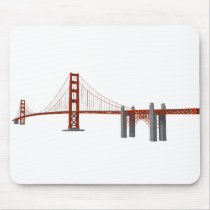 Golden Gate Bridge: 3D Model: Mouse Pad
