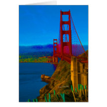 Golden Gate Bridge #6 Greeting Cards
