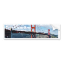 Golden Gate Bridge And Fort Point In San Francisco Bumper Sticker