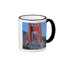 Golden Gate bridge and San Francisco Bay Coffee Mugs