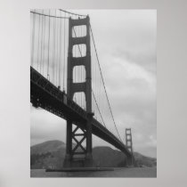 Golden Gate Bridge (Black and White) Print