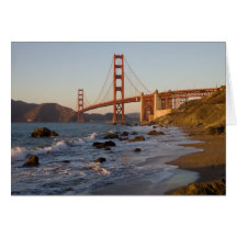 Golden Gate Bridge from Baker Beach Greeting Cards