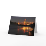 Golden Gate bridge from Barker Beach Card