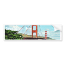 Golden Gate Bridge In San Francisco Bumper Sticker