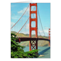 Golden Gate Bridge In San Francisco Cards