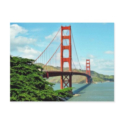 Golden Gate Bridge In San Francisco Post Cards by lifesphere