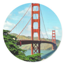 Golden Gate Bridge In San Francisco Stickers