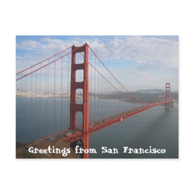 Golden Gate Bridge Postcard by manceryder