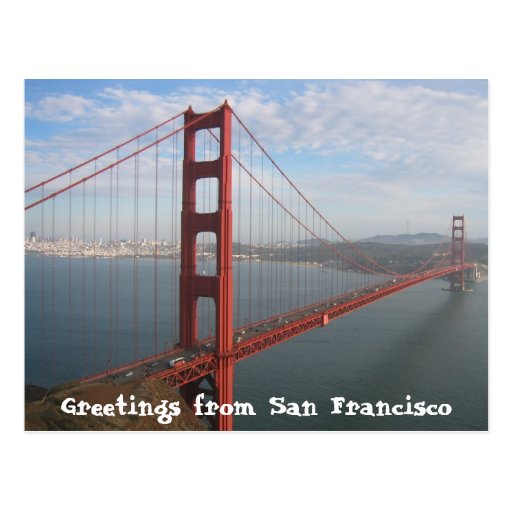 Golden Gate Bridge Postcard