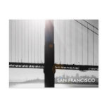 Golden Gate Bridge Postcard (Black & White)