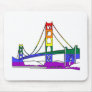 Golden Gate Bridge Rainbow Pride Mouse Pads