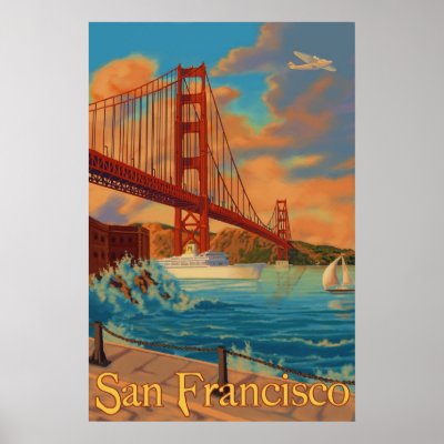 Golden Gate Bridge - San Francisco, CA Poster by LanternPress