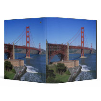 Golden Gate Bridge, San Francisco, California, 8 3 Ring Binder