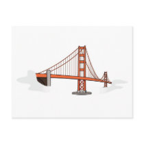 Golden Gate Bridge   San Francisco Destination Post Card