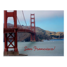 Golden Gate Bridge, San Francisco! Post Cards