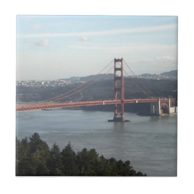 Golden Gate Bridge Ceramic Tiles by theworldsbestshop