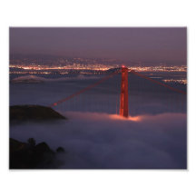 Golden Gate Covered in Fog Photo