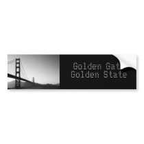 Golden Gate Golden State Bumper Stickers