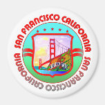 Golden Gate San Francisco Magnets Pour Réfrigérateur