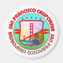 Golden Gate San Francisco Magnets Pour Réfrigérateur