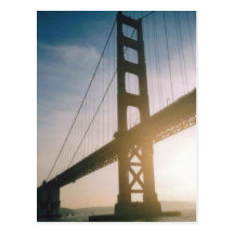 Golden Gate Sunset Post Card