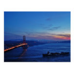 Golden Gate Sunset Postcard