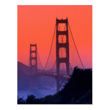 Golden Gate Sunset Postcards