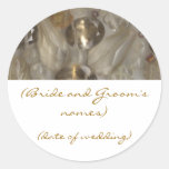 Golden Gems Wedding Sticker