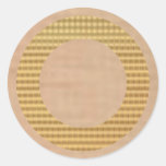 Golden Gift Identifiers - Butter Scotch Icecream Round Stickers
