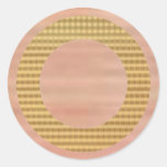 Golden Gift Identifiers - Cream Fuzz Stickers