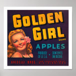 Golden Girl Apples Posters